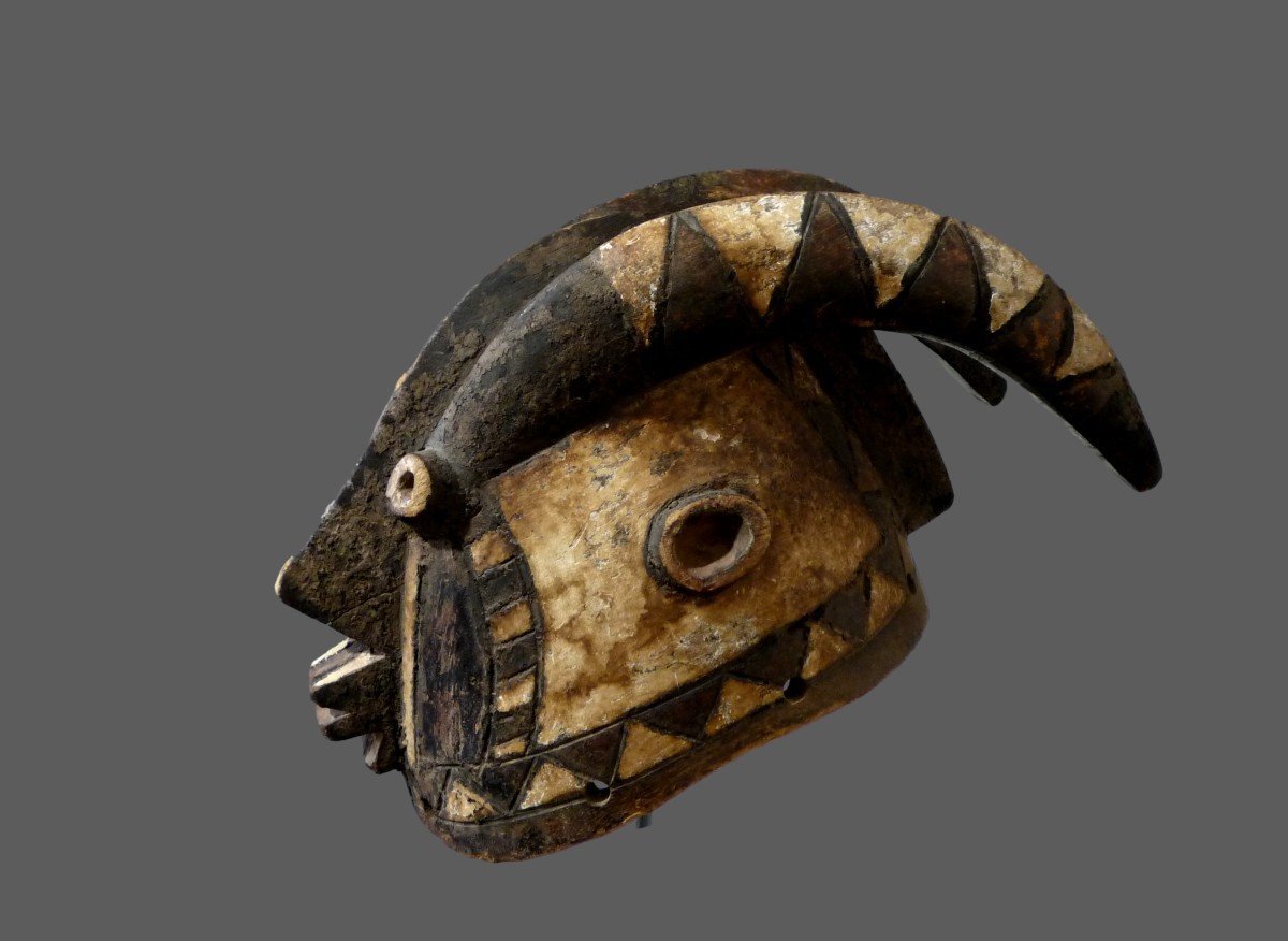 Masque casque Mossi Antilope Burkina Faso-photo-2