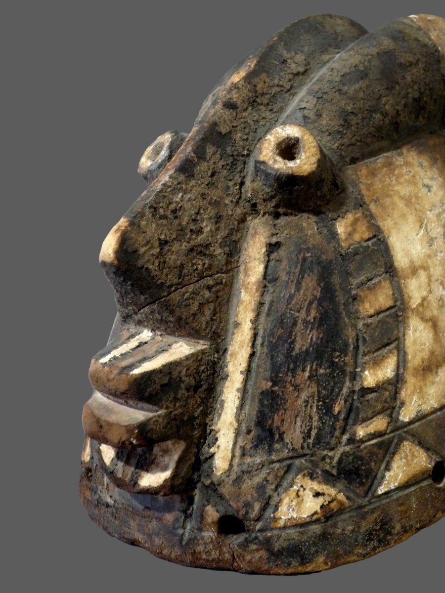 Masque casque Mossi Antilope Burkina Faso-photo-1