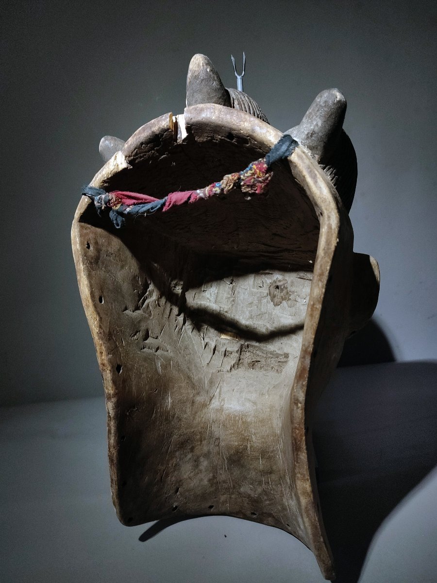 Masque dit "Belle Madeleine" , Luba Kifwebe Rdc Republique Du Congo-photo-1