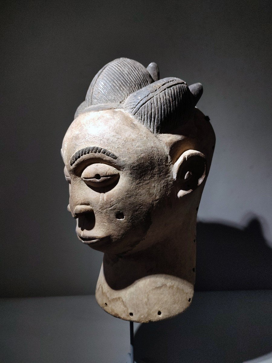Masque dit "Belle Madeleine" , Luba Kifwebe Rdc Republique Du Congo