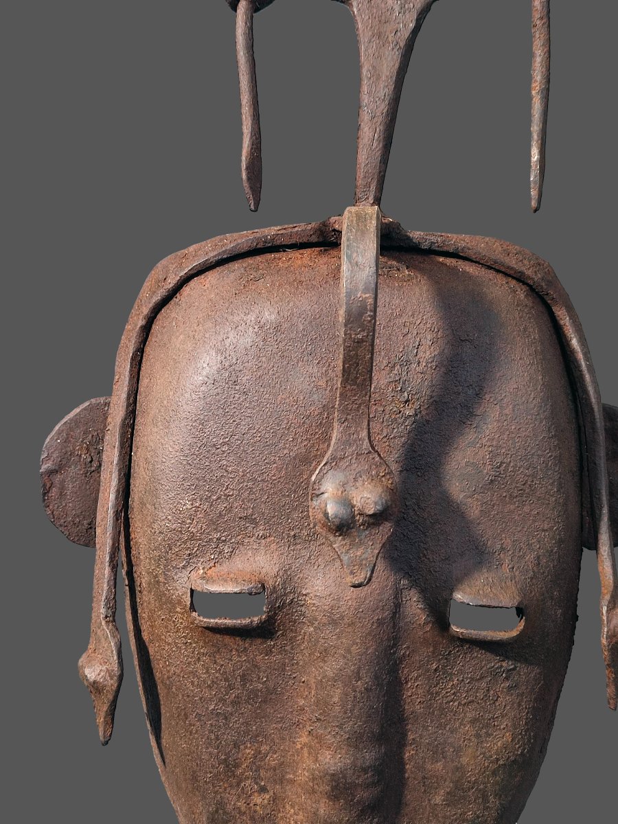 Dogon Iron Mask From Mali, Known As The "blacksmith's Mask" -photo-2
