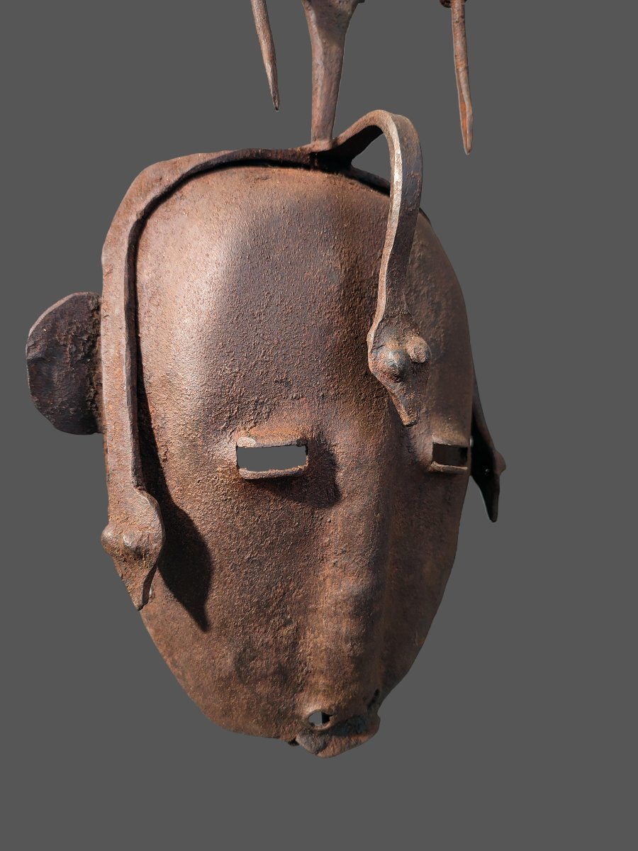 Dogon Iron Mask From Mali, Known As The "blacksmith's Mask" -photo-2