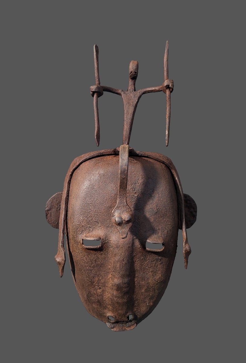 Dogon Iron Mask From Mali, Known As The "blacksmith's Mask" 