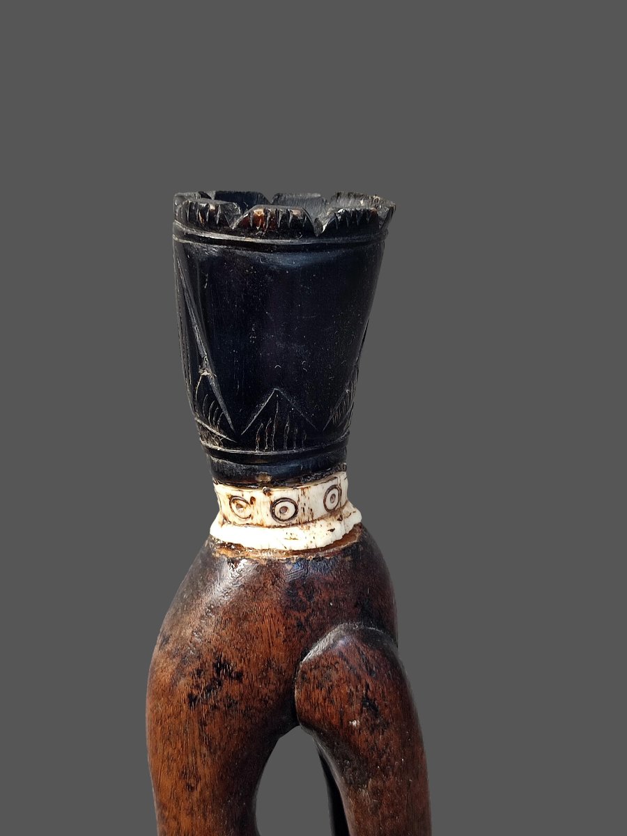 Statuette From Leti Island In The Maluku Islands, Indonesia; Betel Cup. -photo-4