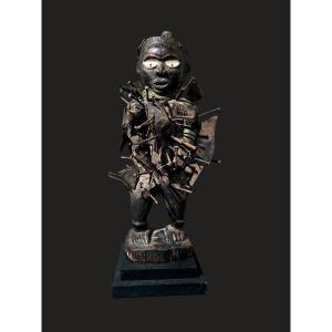 Fetiche a clous Statue Nkonde, Kongo  Nkisi République Démocratique du Congo