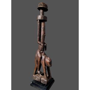 Large Dogon Horseman Statue, Cubist Style