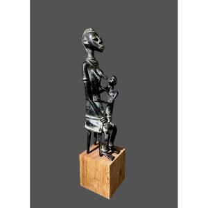Large Dogon Maternity Statue, Mali, Bronze