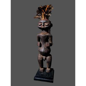 statue bois fetiche Tikar Cameroun