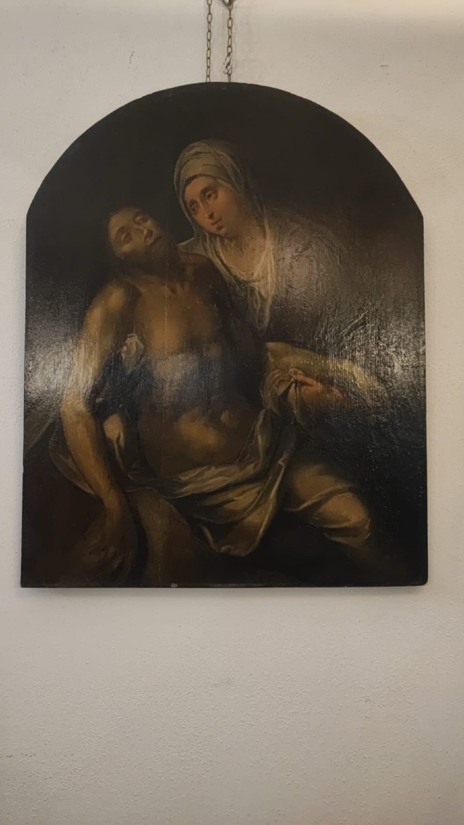 Peinture à l'huile sur panneau