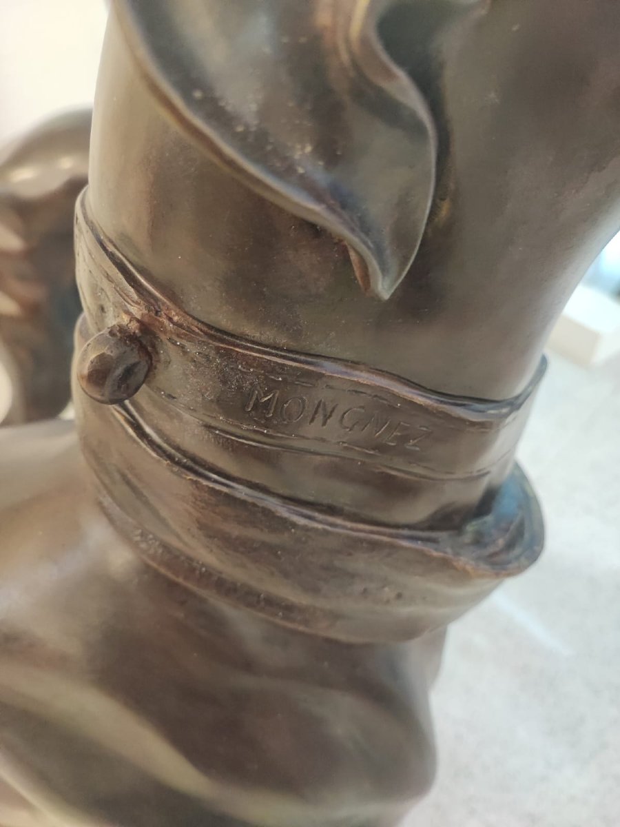 Paire de lévriers bronze-photo-4