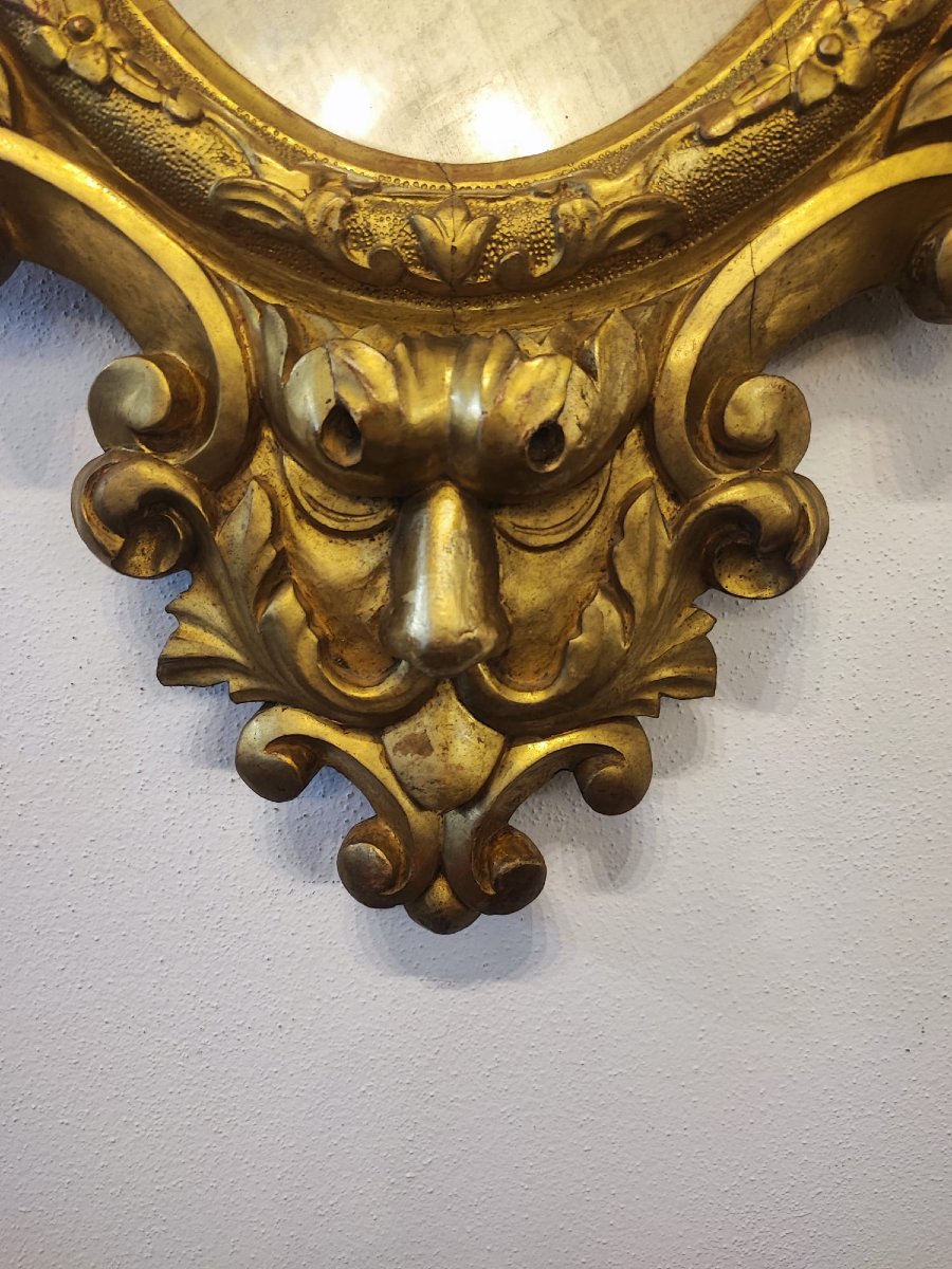 Paire de miroirs dorés-photo-2