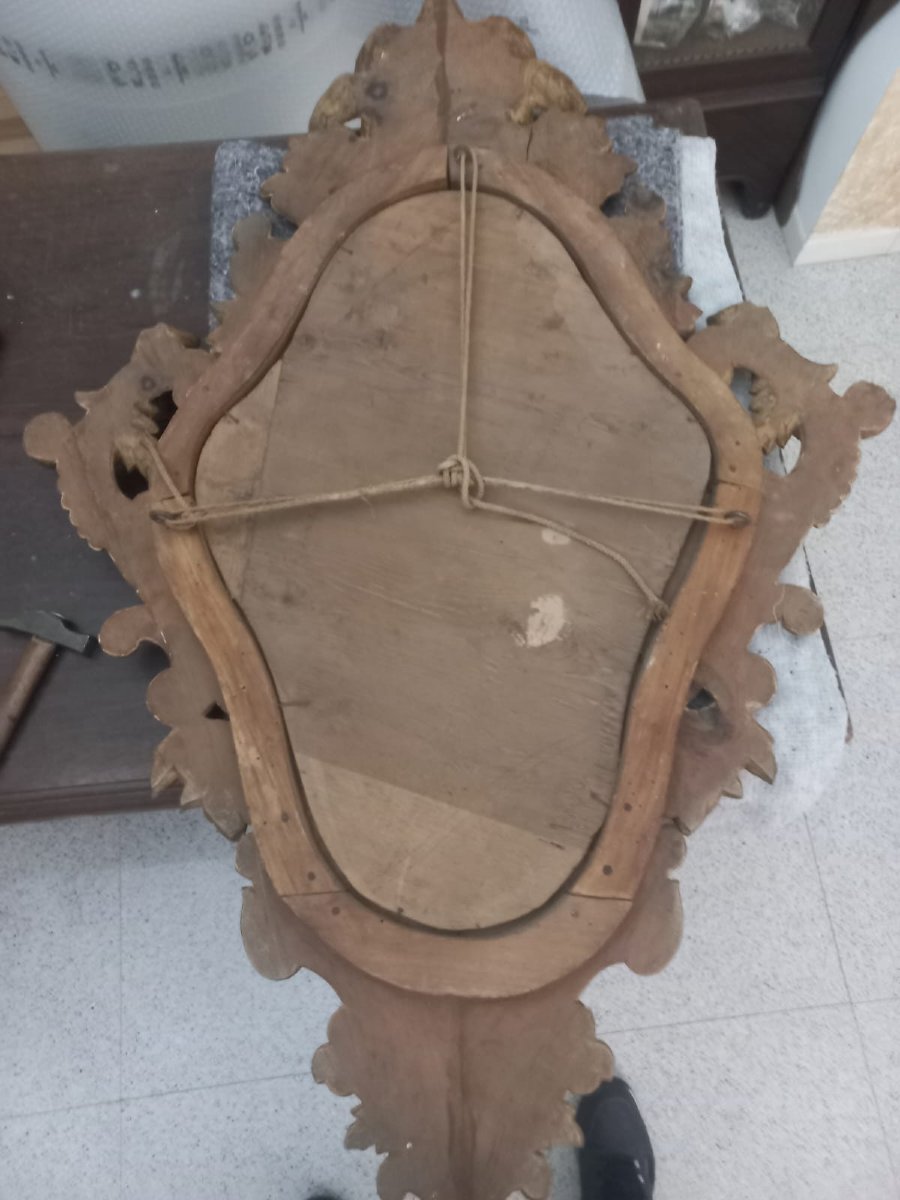 Paire de miroirs dorés-photo-1