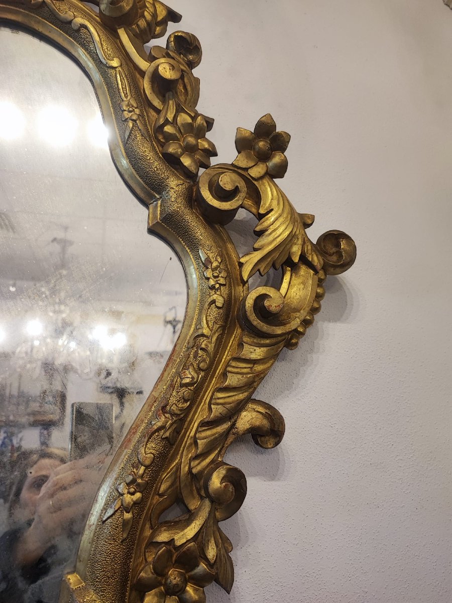 Paire de miroirs dorés-photo-3