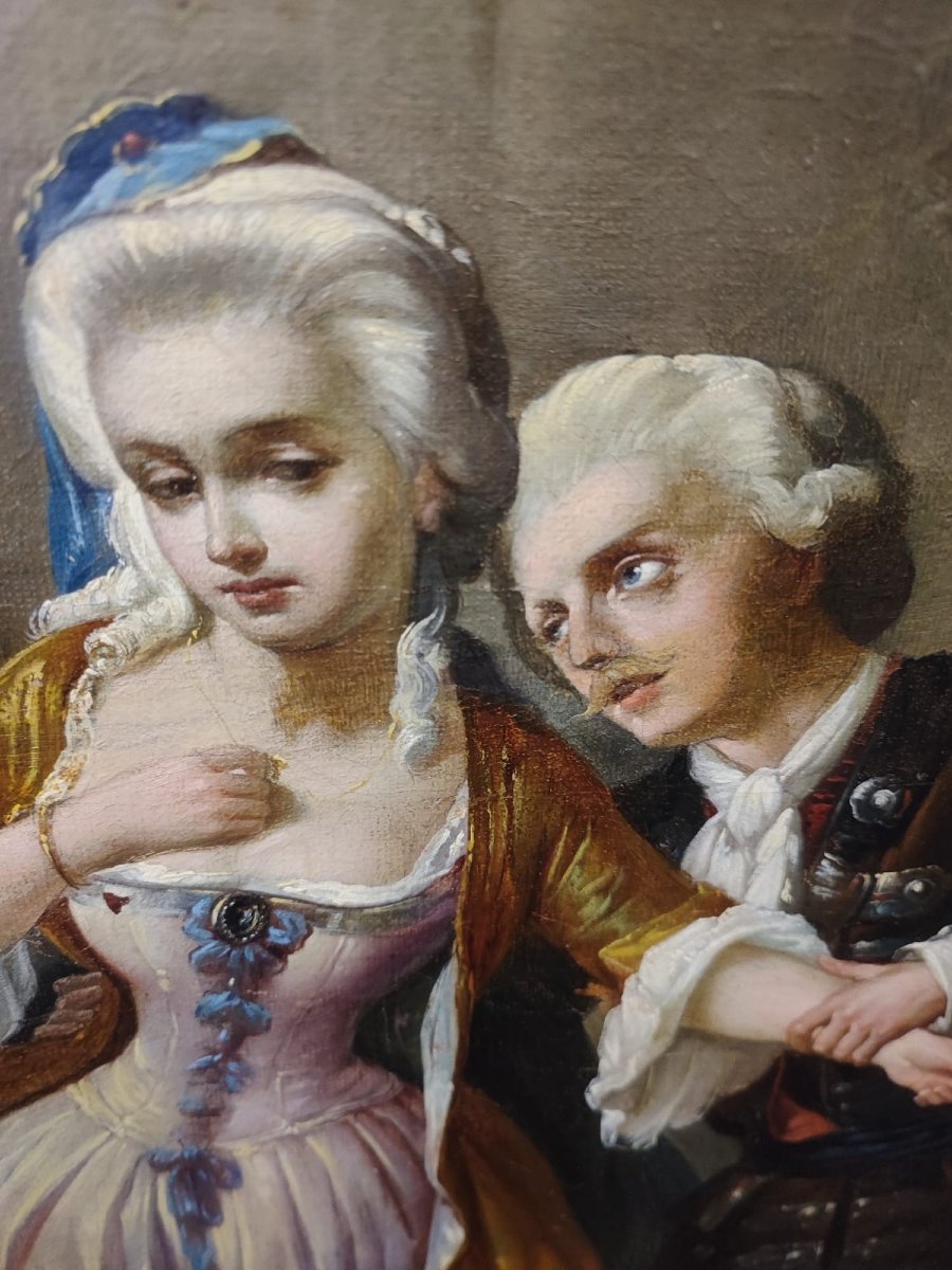 Ancient Painting (j.baptiste Lallemand 1710-1803)-photo-2