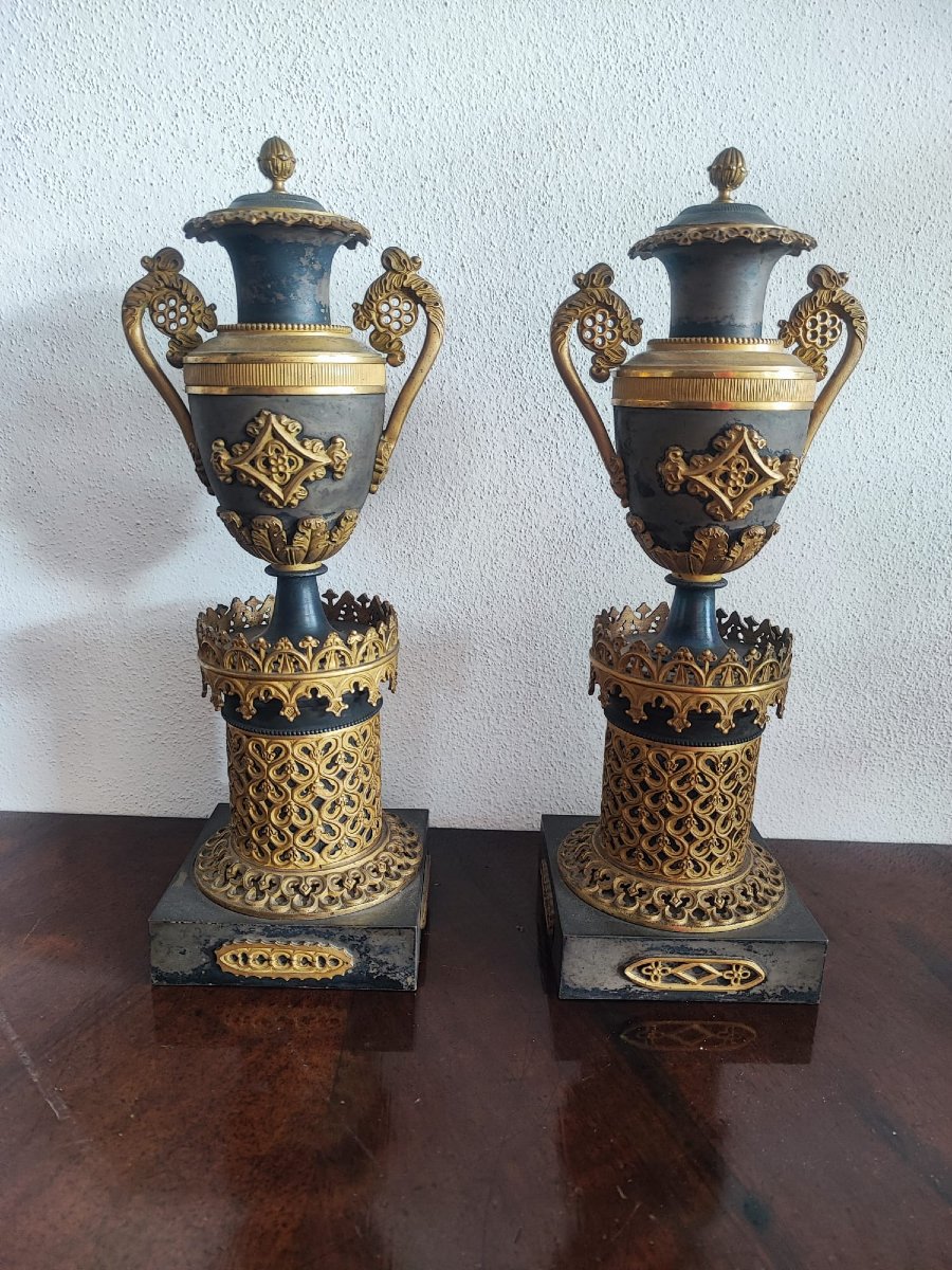 Paire de chandeliers Empire-photo-2