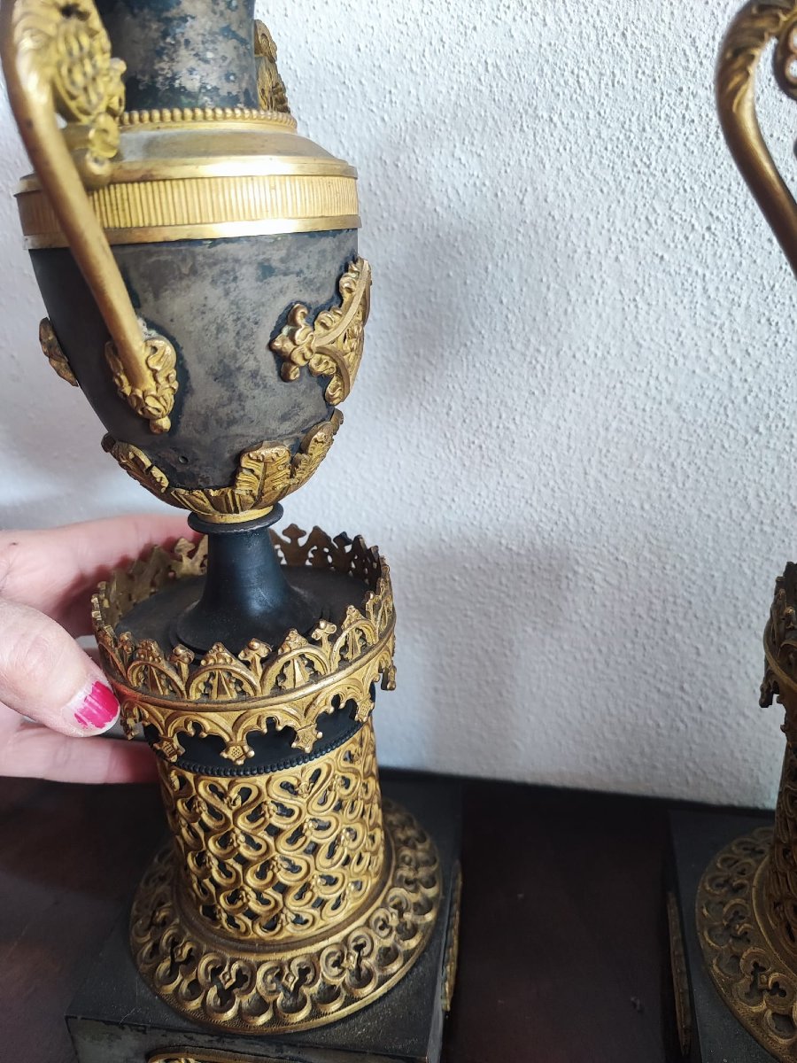 Paire de chandeliers Empire-photo-1