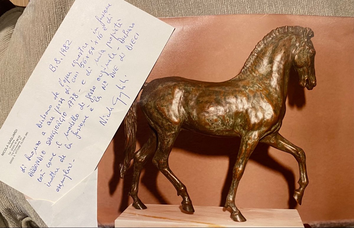 20th Century Bronze Horse-photo-2