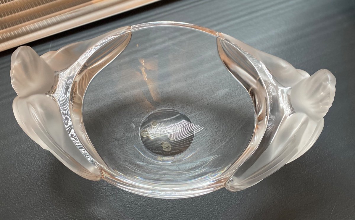 Rare Centrepiece Signed Lalique-photo-1