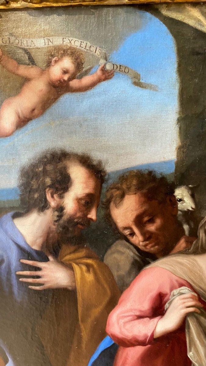Amorosi Antonio Mercurio, Peinture à l'Huile Sur Toile-photo-1
