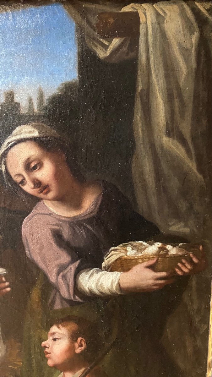 Amorosi Antonio Mercurio, Peinture à l'Huile Sur Toile-photo-2