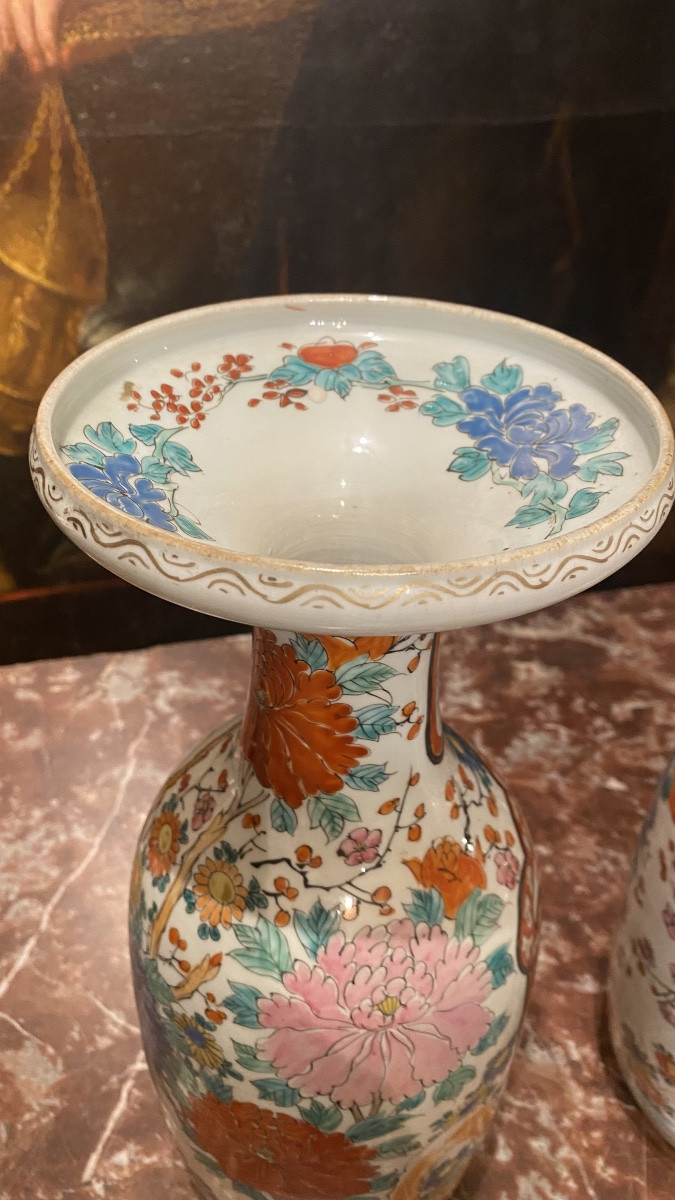 Paire de vases  japonais du XIXe siècle-photo-3