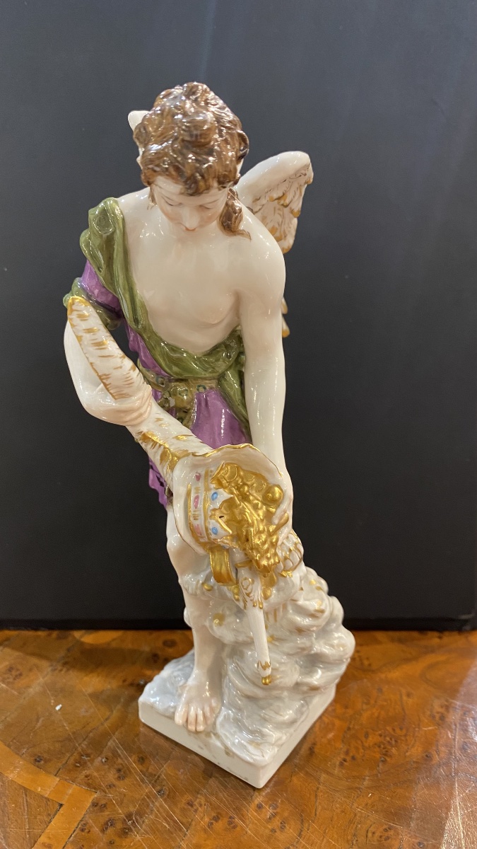 Porcelain Figurine Marked "kpm" From The Second Half Of The 19th Century-photo-2