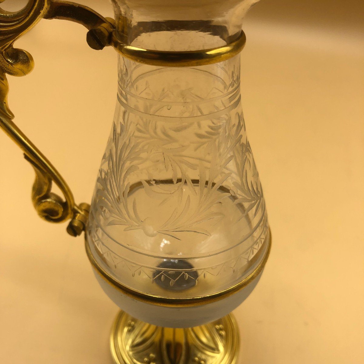 Beautiful French Ampollines From The Louise-philip Period In Ground Crystal -photo-2