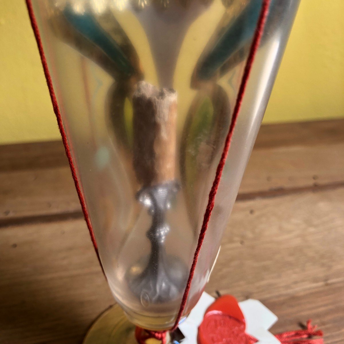Reliquaire En Verre Peint Et Soufflé De Sainte Catherine De Sienne Début Du 20ème Siècle.-photo-2