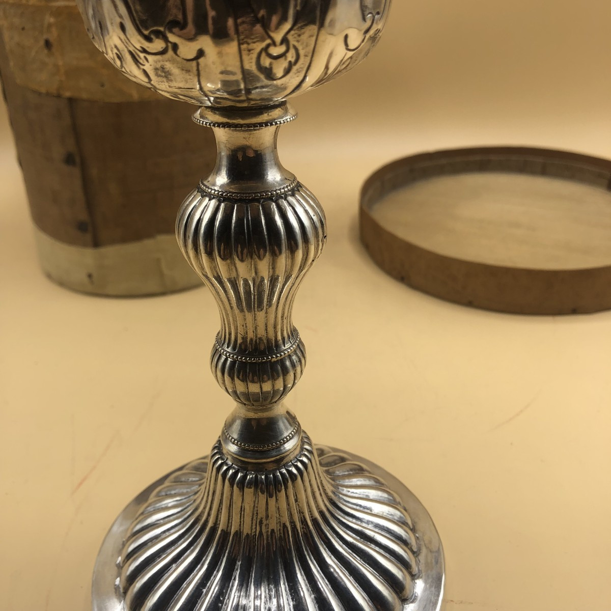 A Mid-18th Century Venetian Silver Chalice, Embossed And Chiselled -photo-4