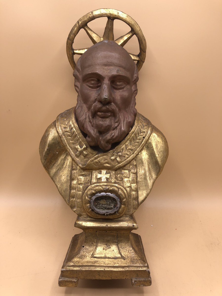 Buste reliquaire de Saint Nicolas de Bari, évêque de Myre