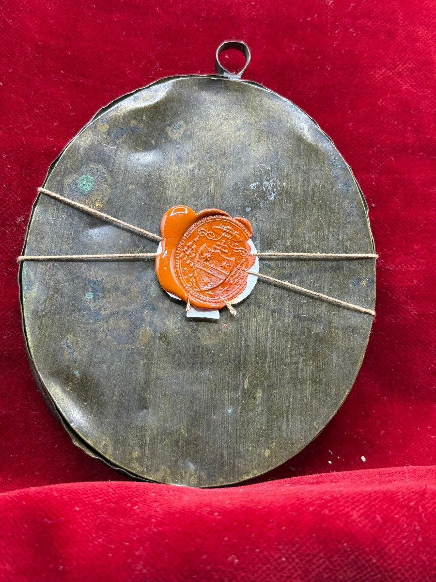 Reliquaire de Saint Pasquale Baylon avec 4 autres reliques diverses-photo-2