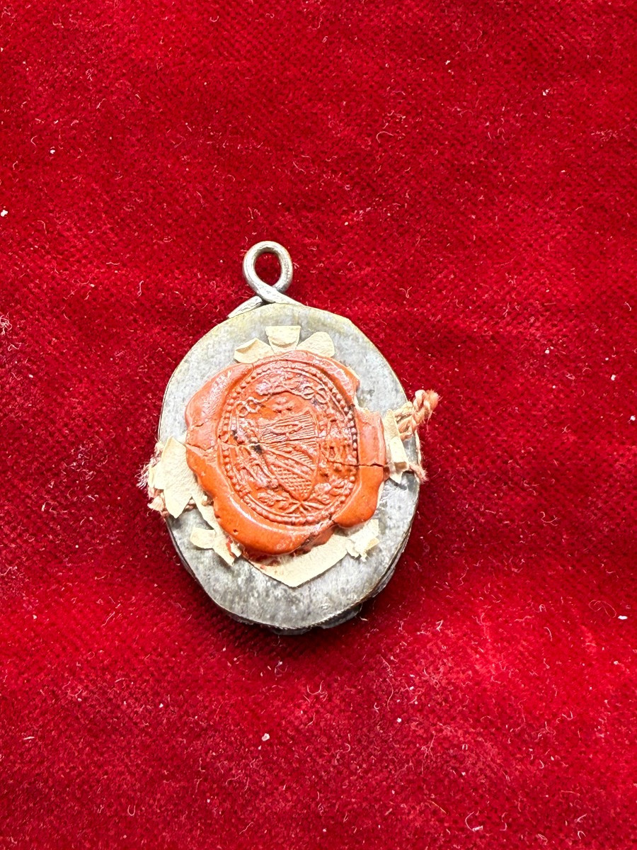 Medallion Reliquary Of St. Francis De Sales, Bishop  -photo-2