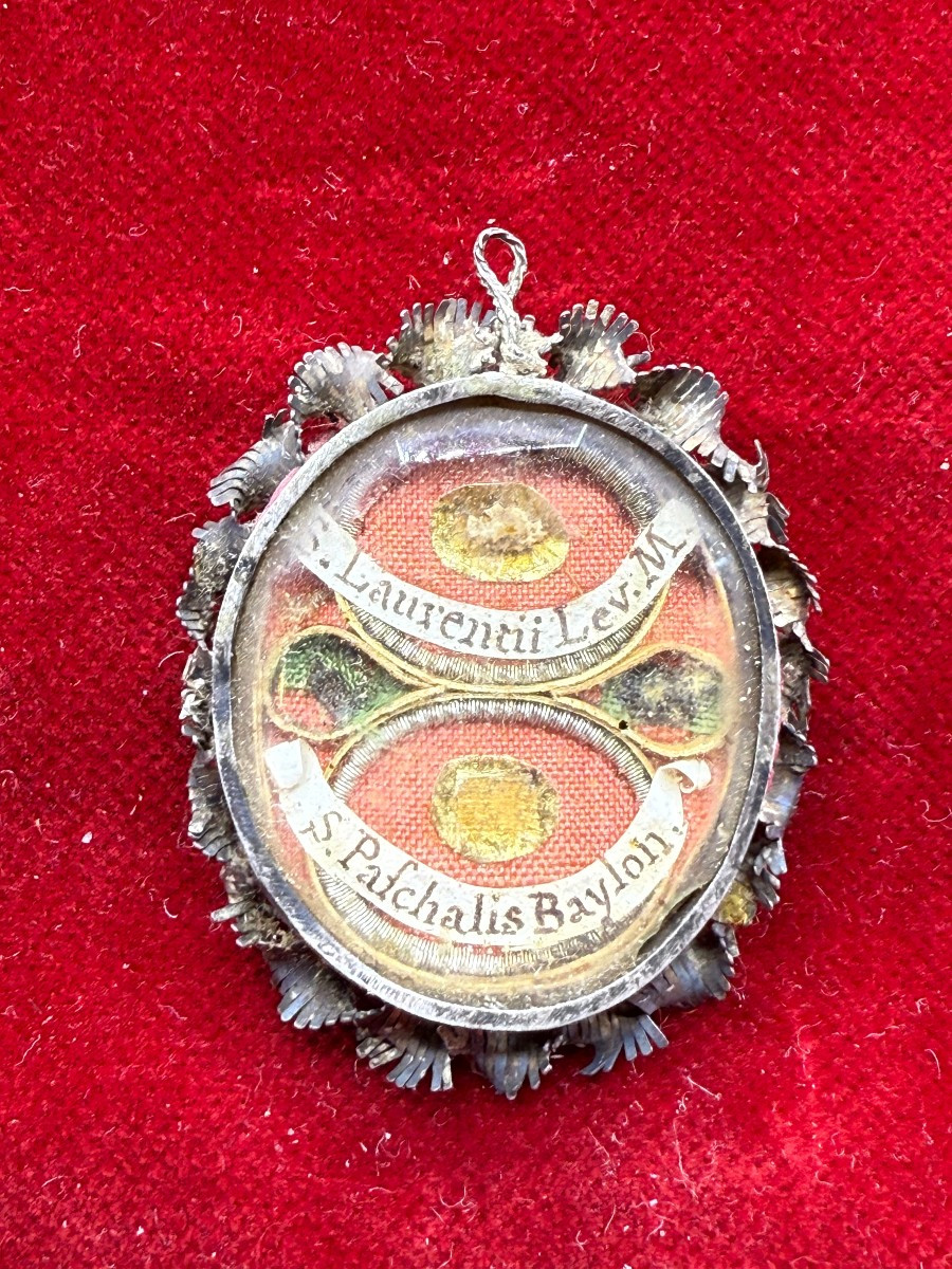 Reliquaire en argent des saints Laurent Lévita et Pascal Baylon
