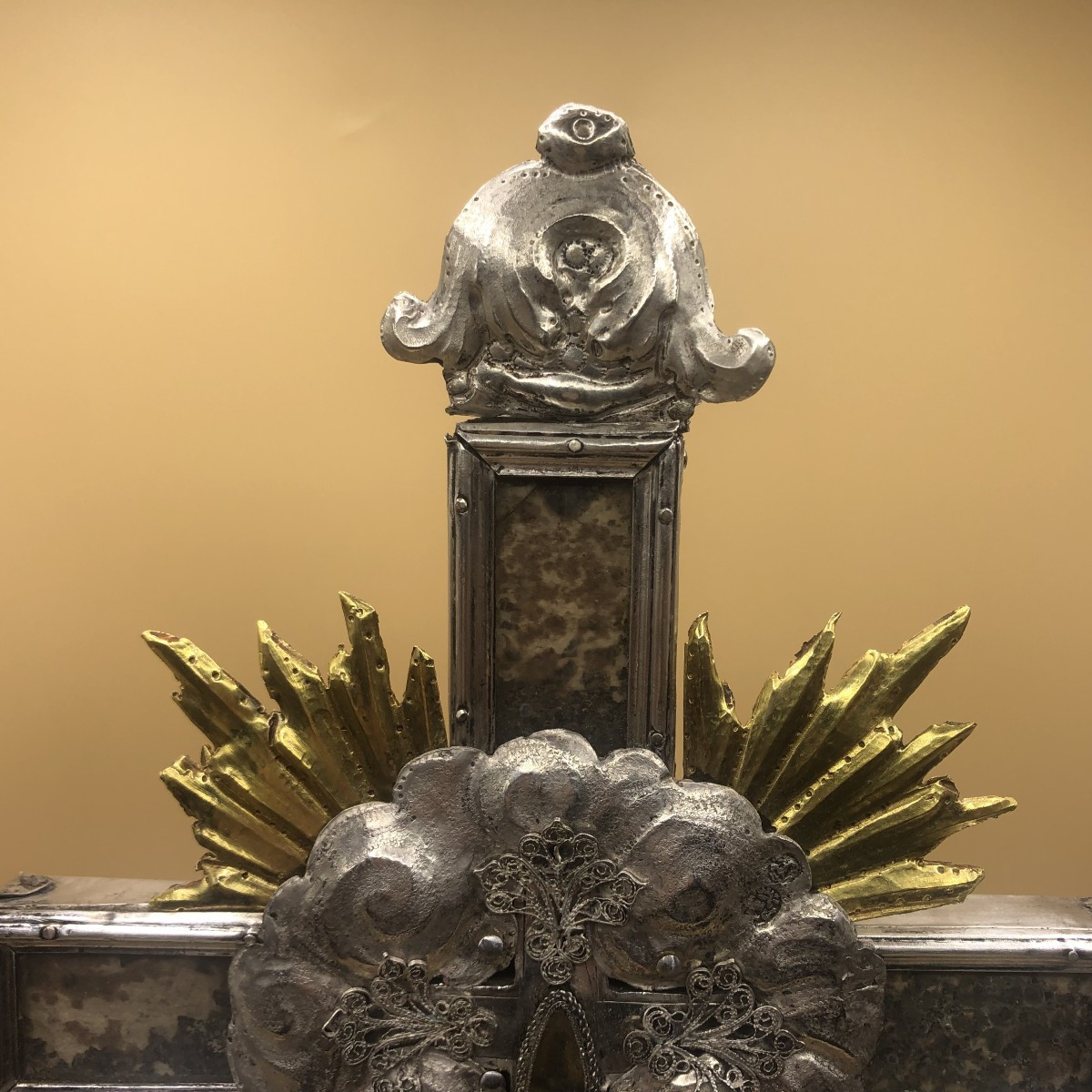 Staurothèque en argent du XVIIIe siècle-photo-4