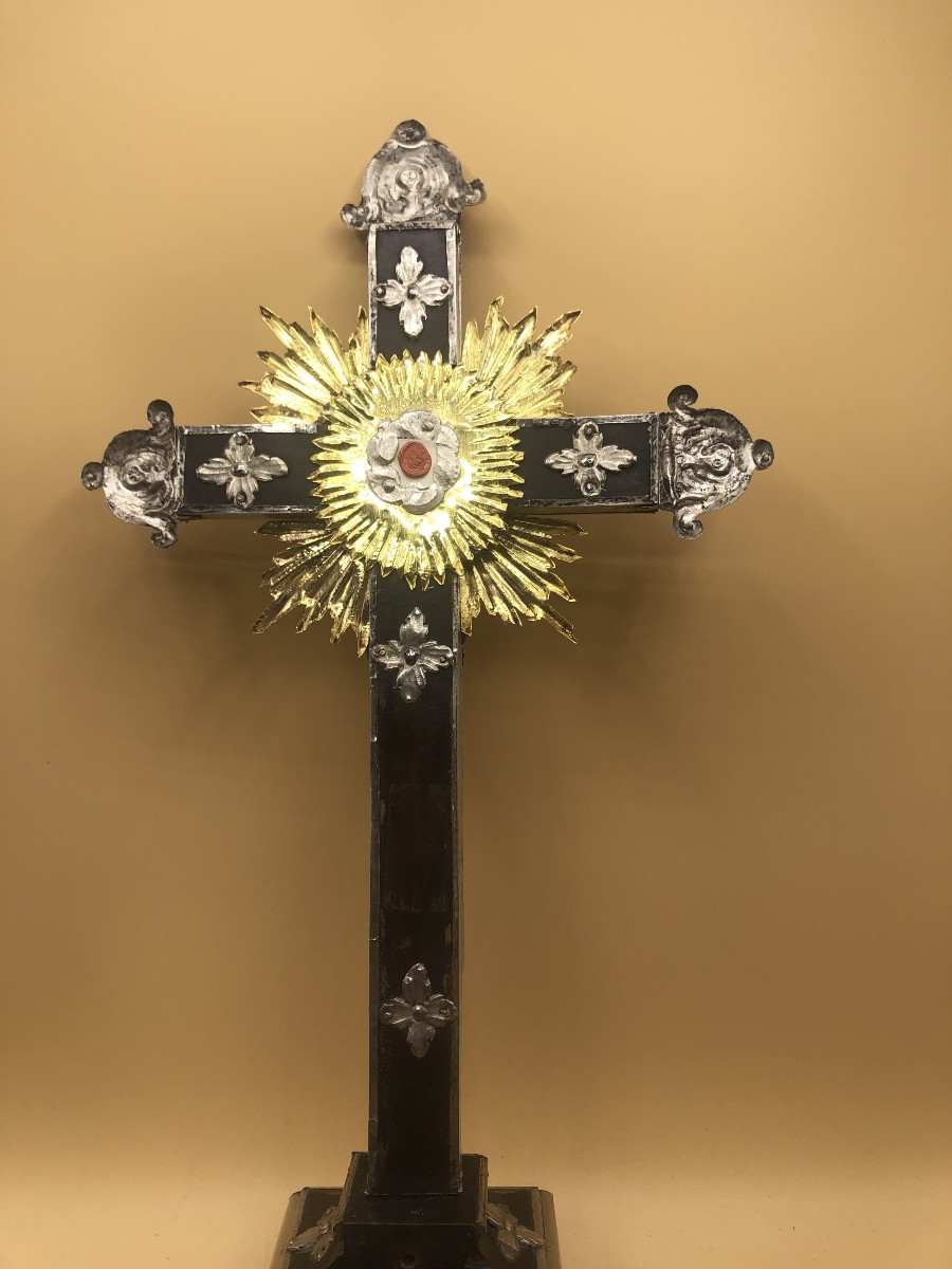 Staurothèque en argent du XVIIIe siècle-photo-7