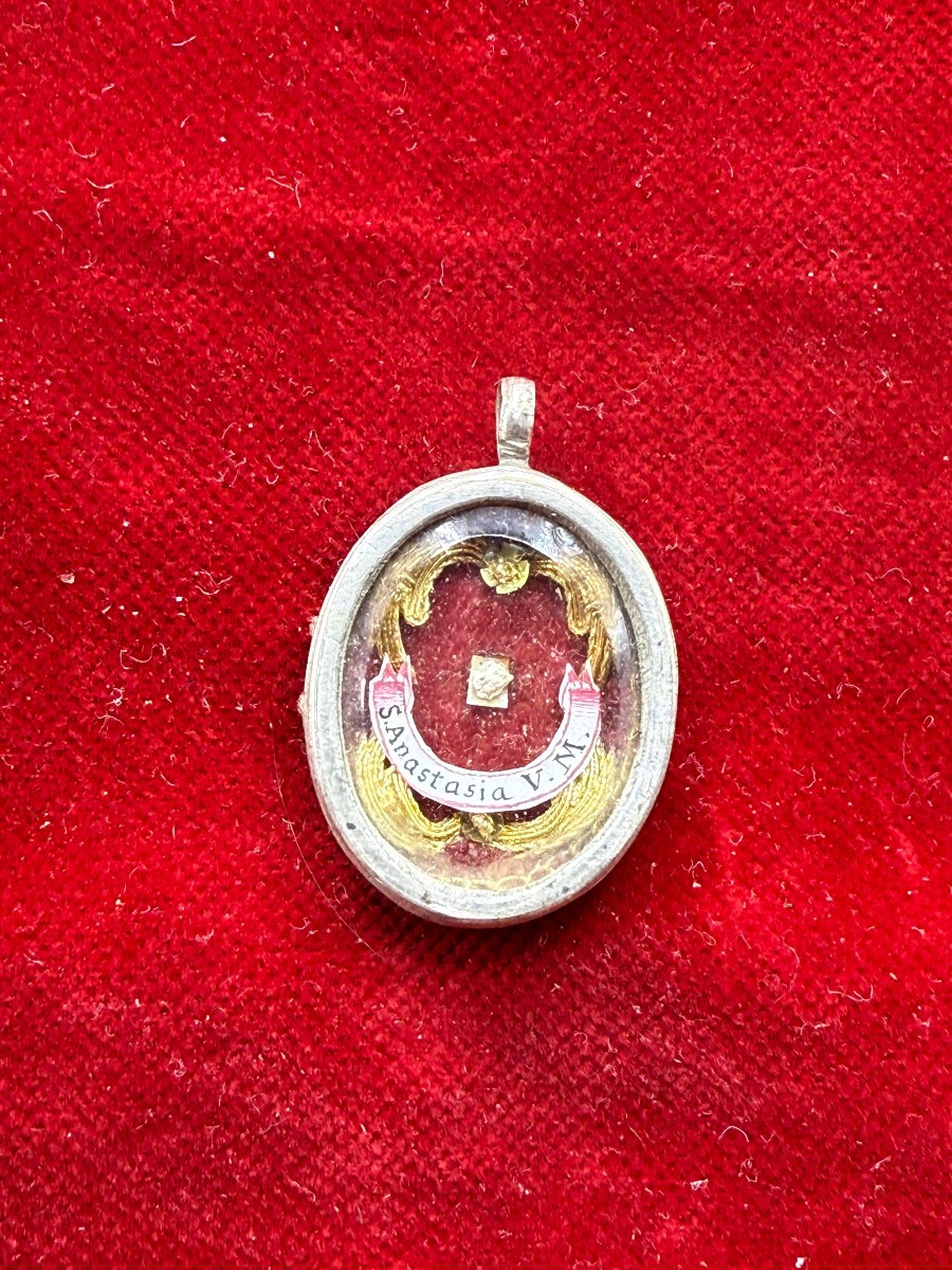 Silver Reliquary Of Saint Anastasia, Virgin And Martyr. 