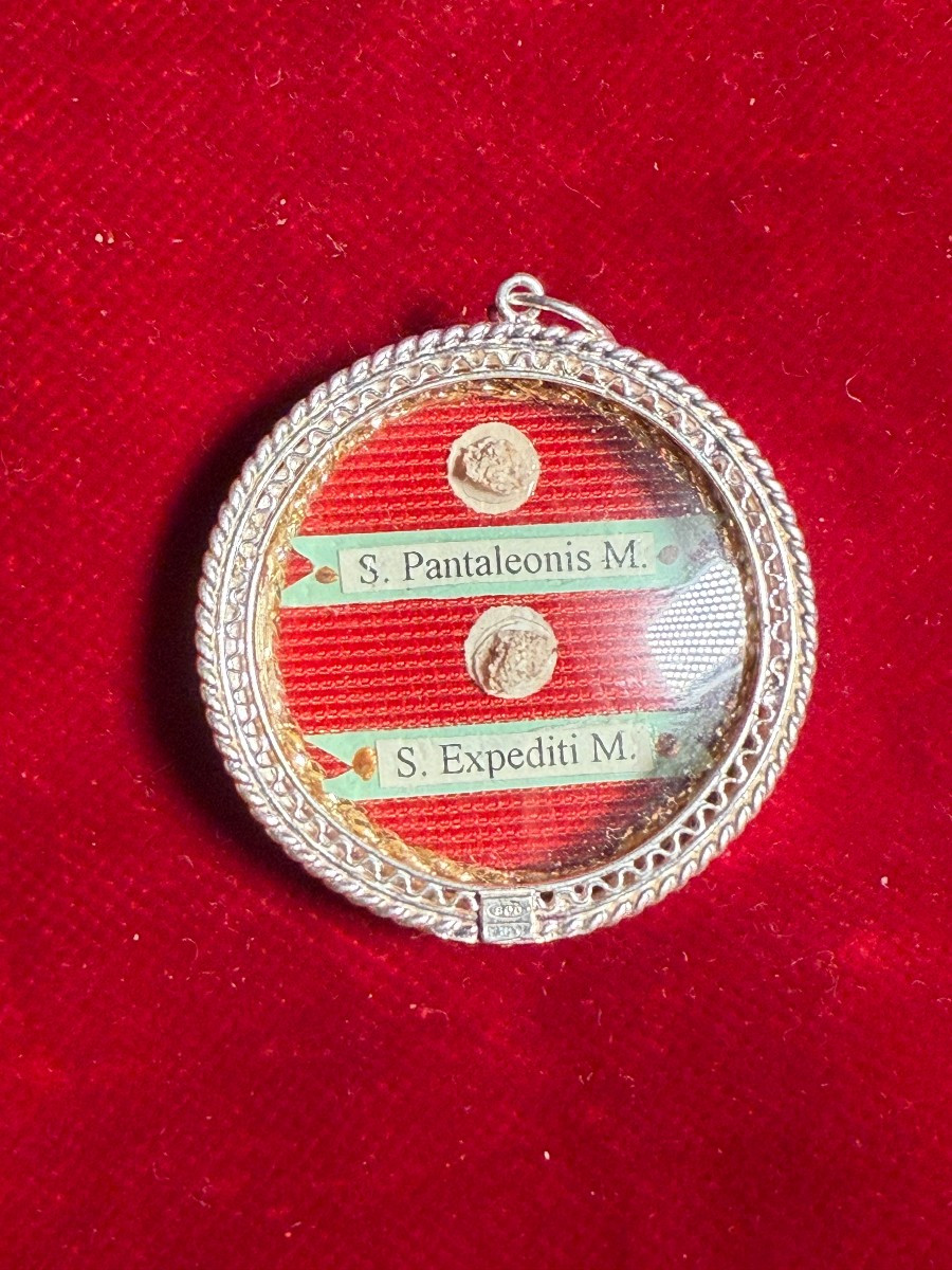 Silver Reliquary Of Saints Pantaleon The Martyr And Expeditus The Martyr 