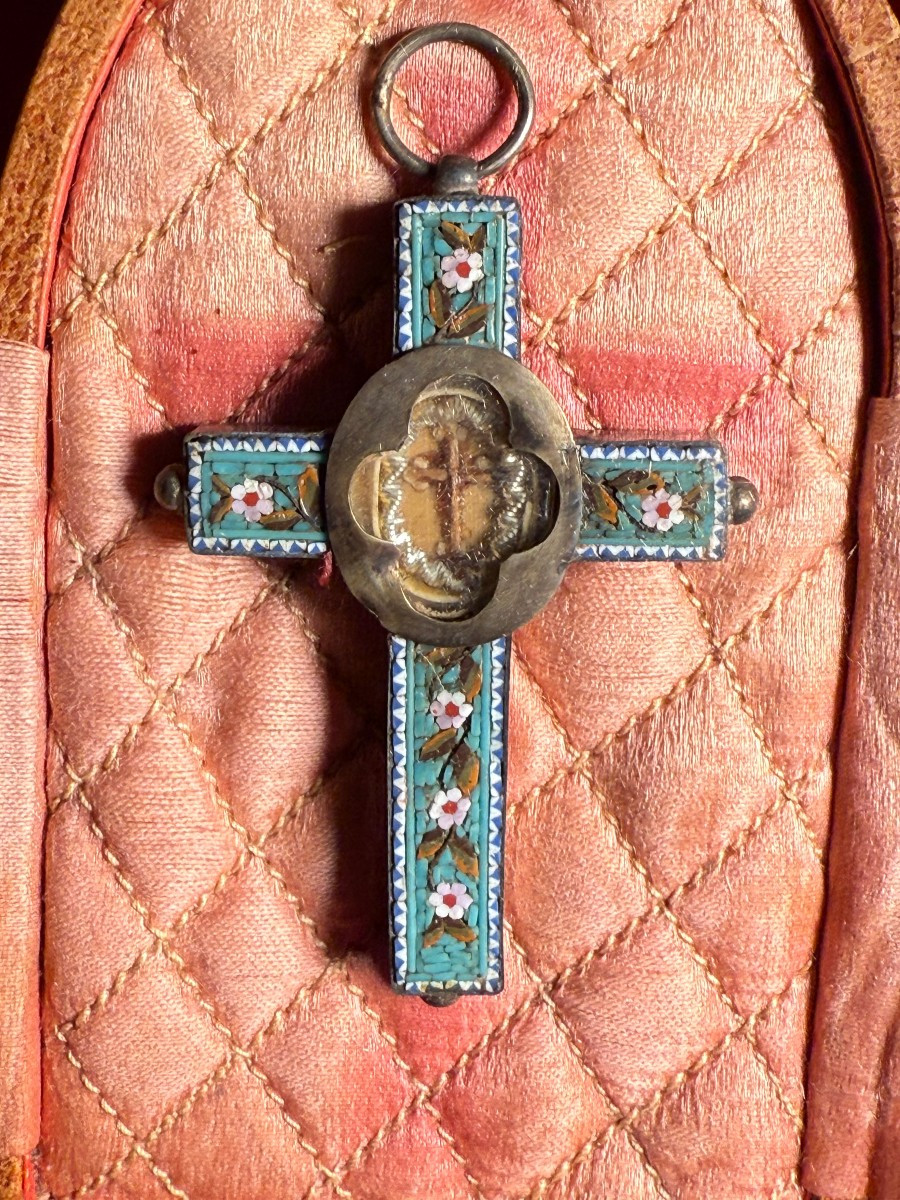 staurothèque en mosaïque romaine de petite taille-photo-2