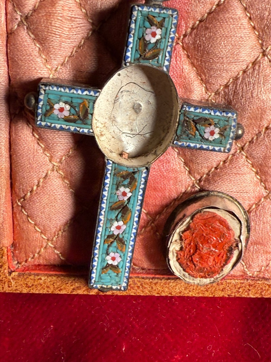 staurothèque en mosaïque romaine de petite taille-photo-3