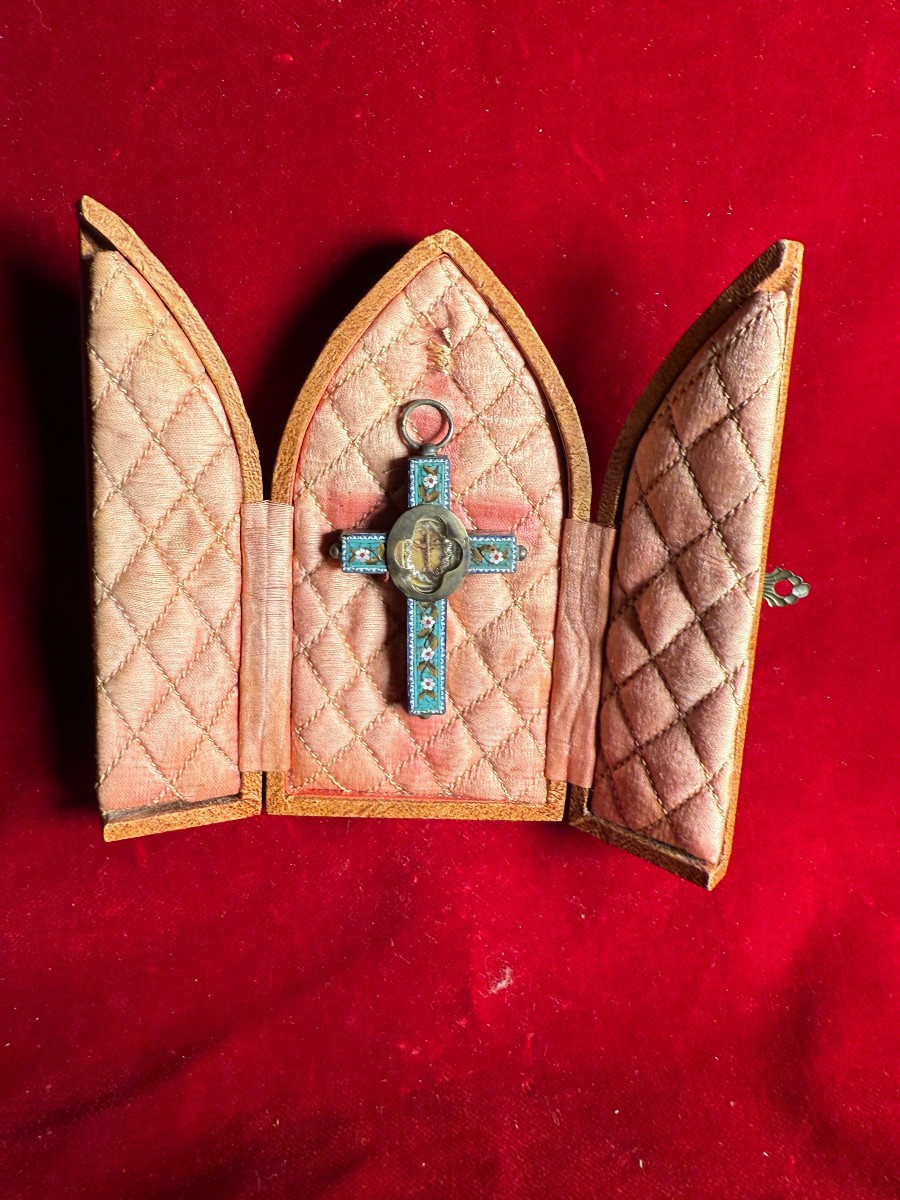 staurothèque en mosaïque romaine de petite taille