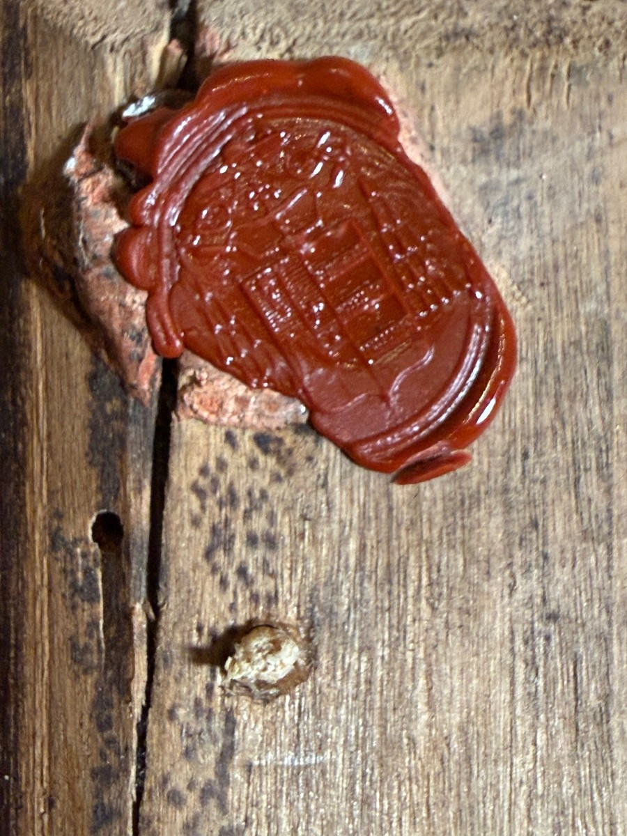   « Paperolle » du début du XIXe siècle, contenant environ 50 fragments  de reliques-photo-5