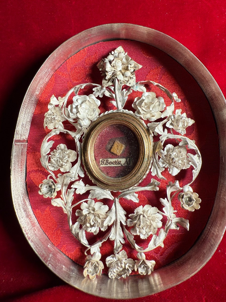 Two Silver-plated Reliquary Cases Containing The Relics Of Severinus Boethius And Gregory Nazia-photo-2