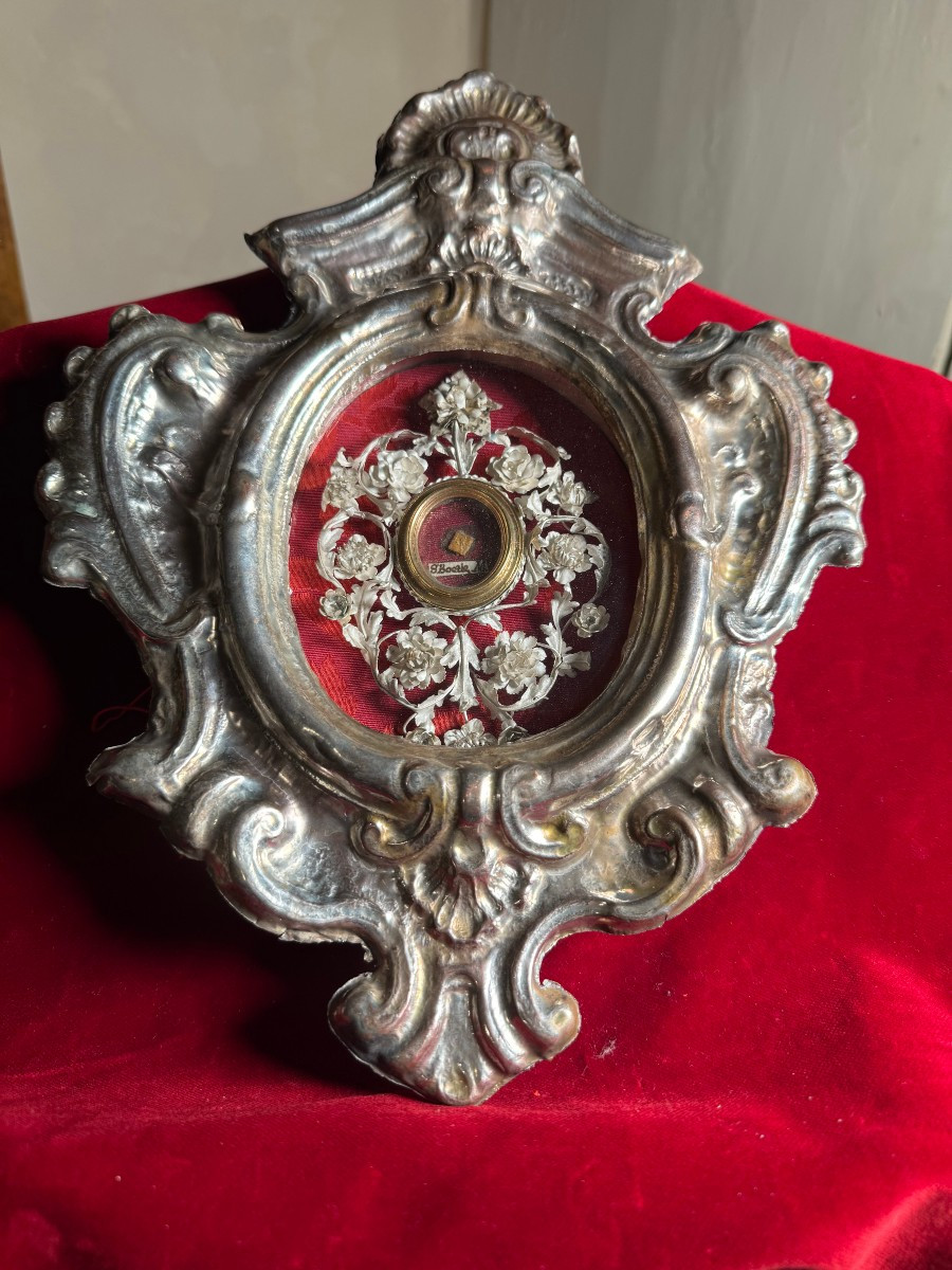 Two Silver-plated Reliquary Cases Containing The Relics Of Severinus Boethius And Gregory Nazia-photo-4