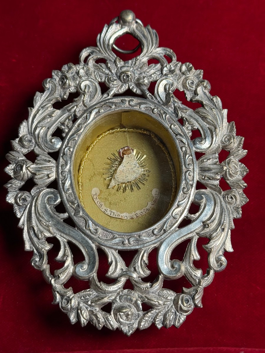 Silver-plated Bronze Reliquary Of St. Thomas, Bishop Of Canterbury 