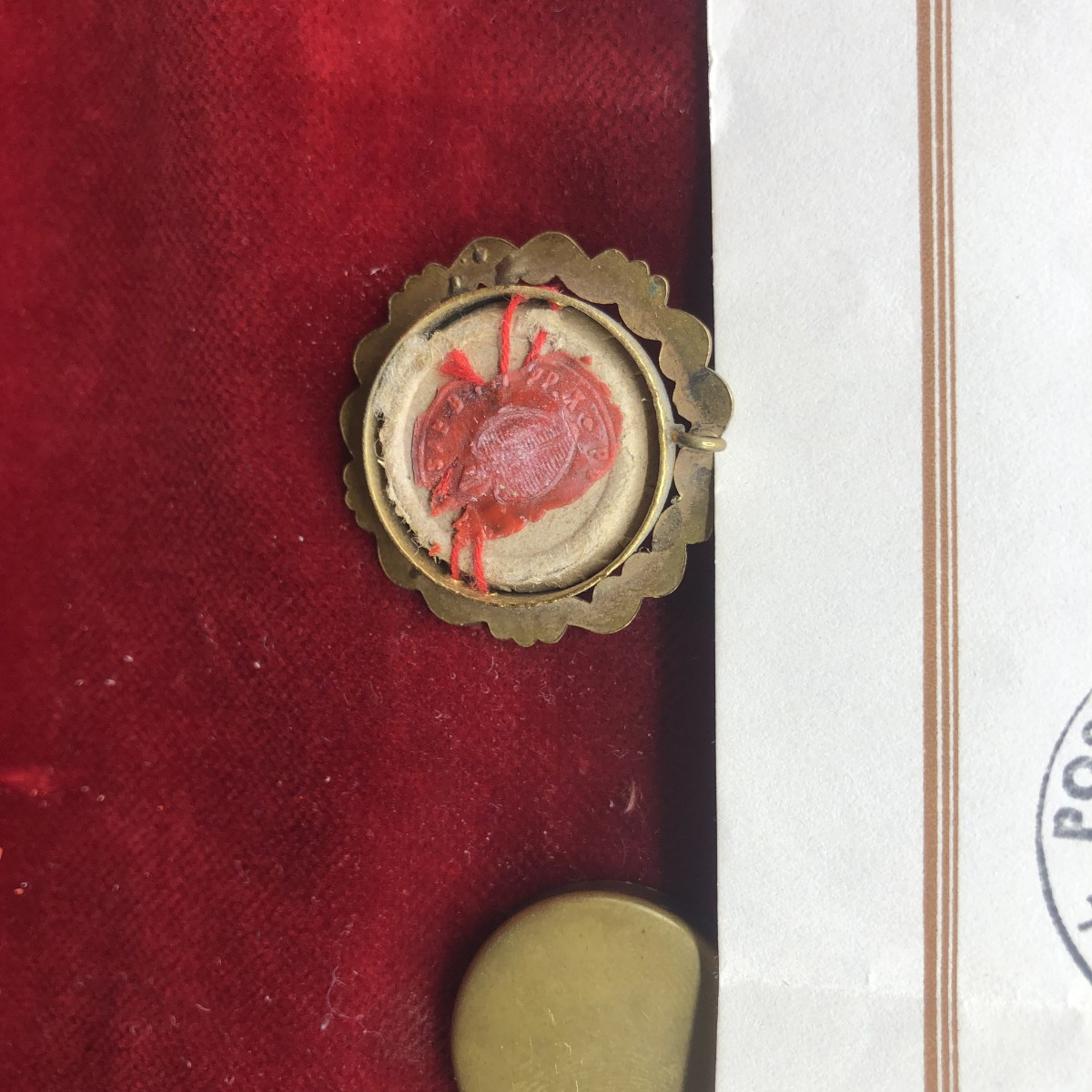 Relic With A Papal Bull Of Authenticity From Pope Pius X -photo-1