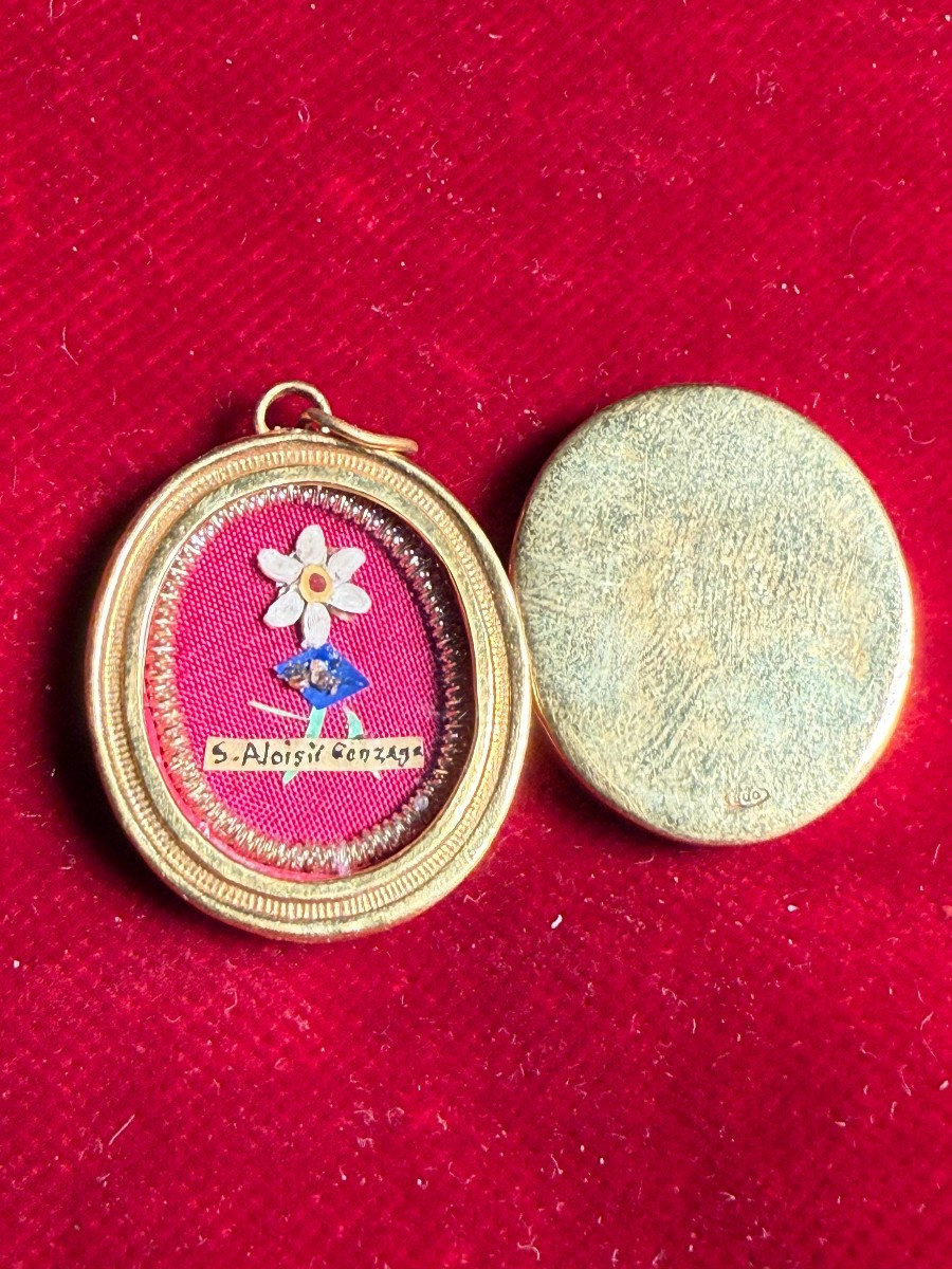 Reliquaire en argent de saint Louis de Gonzague  