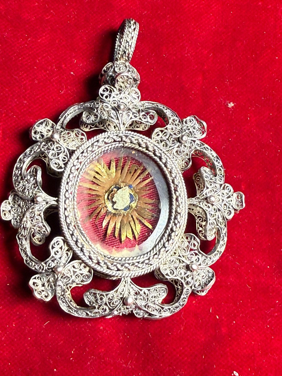 Silver Filigree Reliquary Of Saint James The Greater 