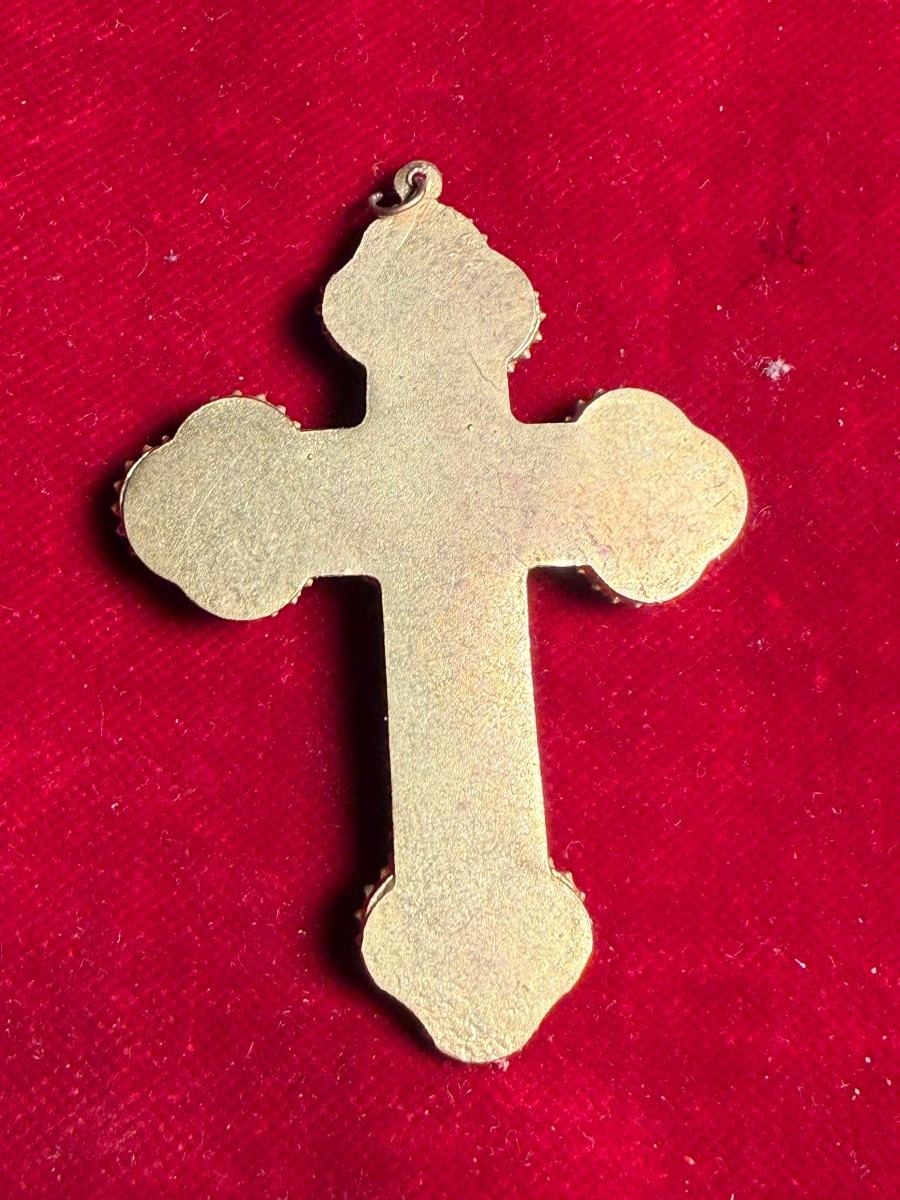 Roman Mosaic Pectoral Cross With Relics Of The Passion-photo-3