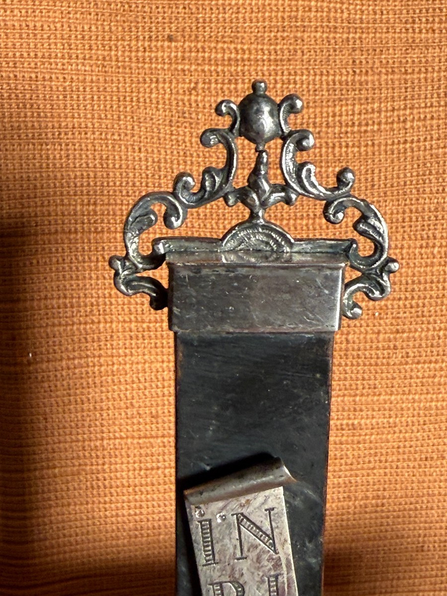 Cross With Base With Cross-heads And Christ In Silver And Relic On The Base,-photo-4