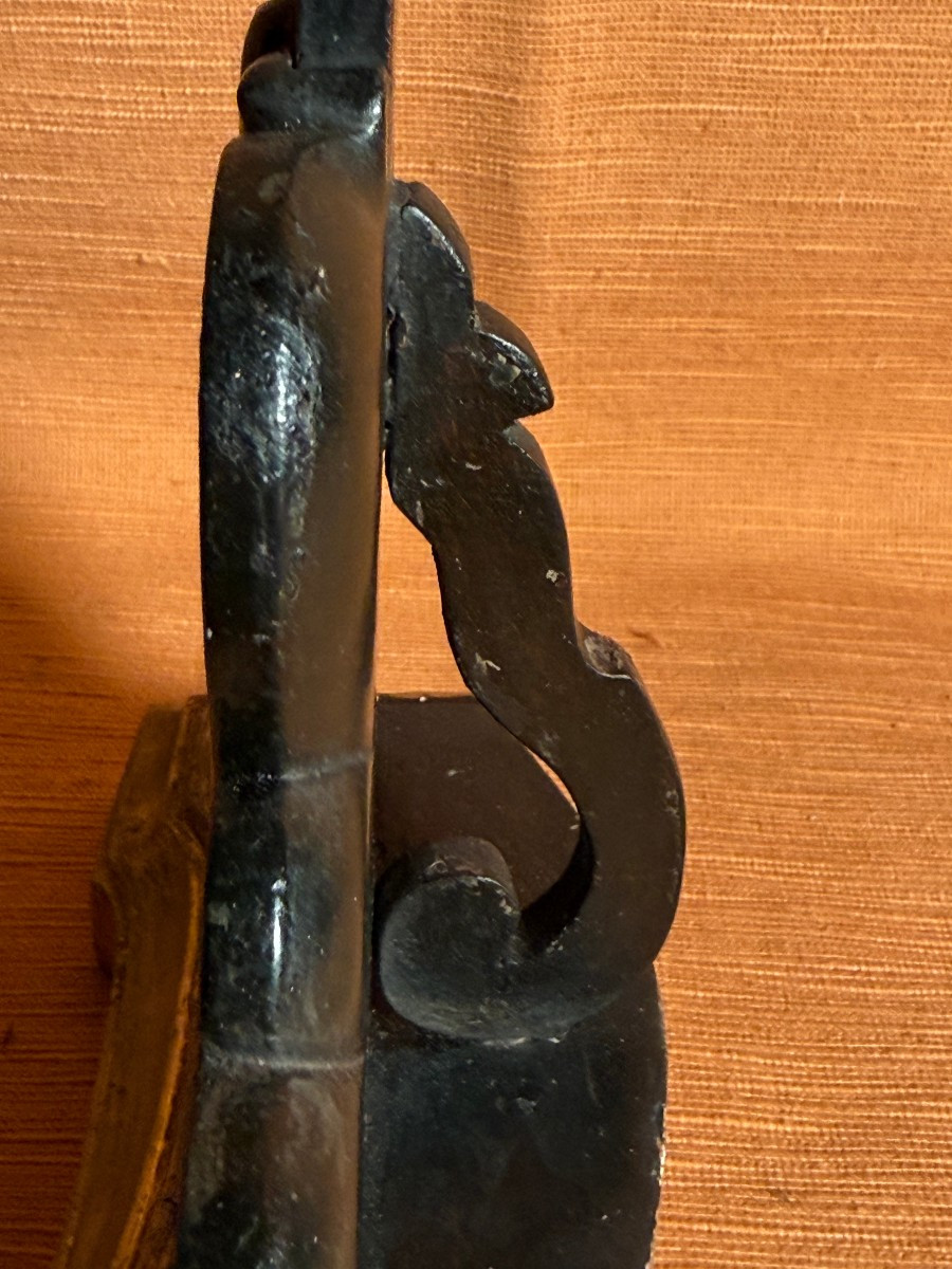 Cross With Base With Cross-heads And Christ In Silver And Relic On The Base,-photo-5